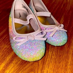 The cutest sparkle rainbow shoes